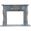 Italian carrara  natural indoor marble fireplace